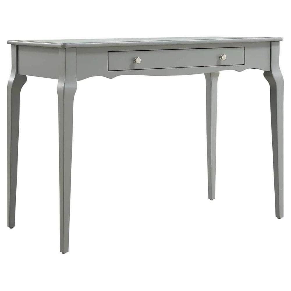 Stella Office Desk with 2 Storage Drawers - Modern Writing Desk for Home & Office - Available in Black, White & Walnut - Perfect for Small Spaces & Remote Work