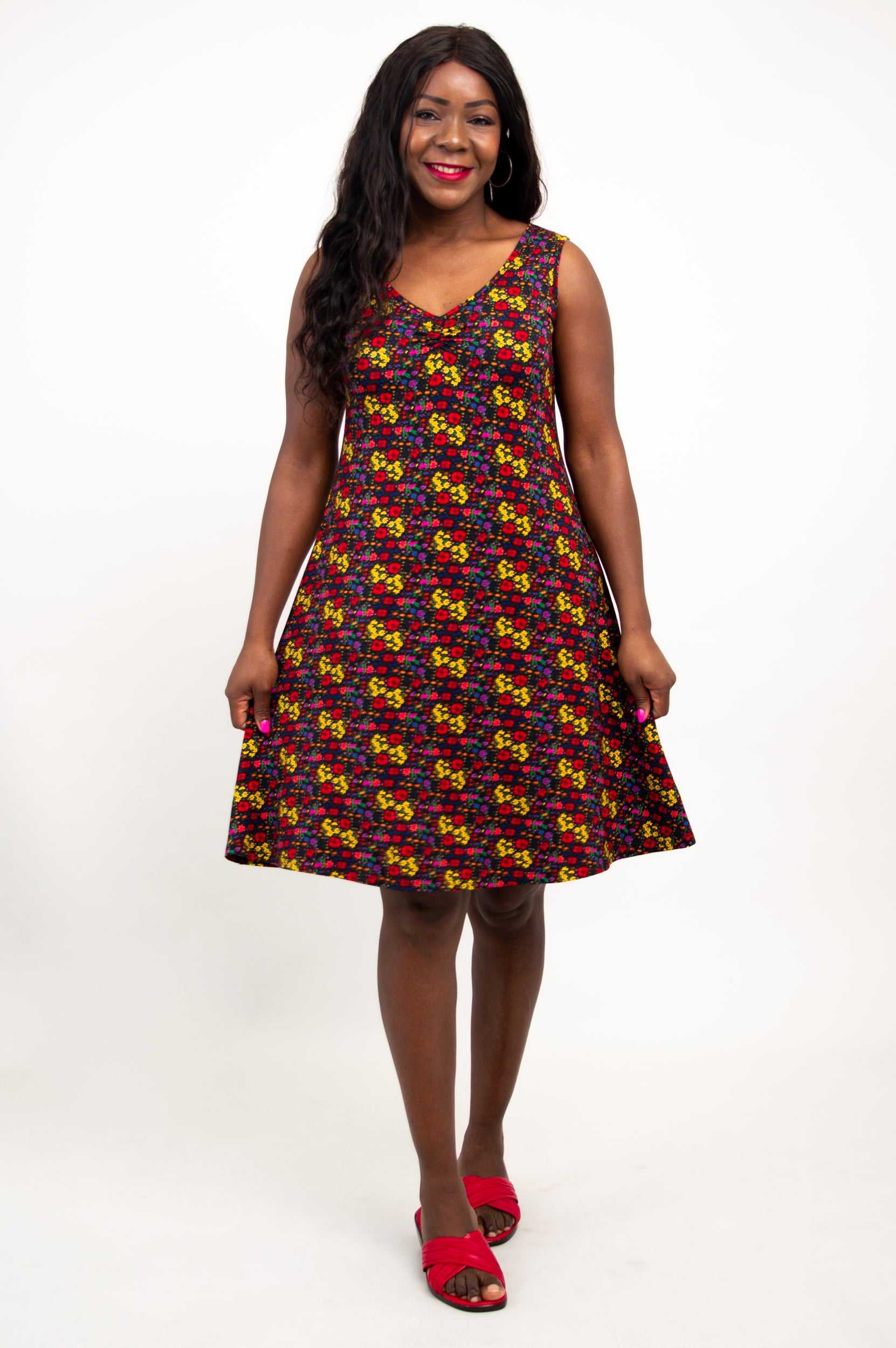 Lanai Sleeveless Midi Dress - Summerland Bamboo Viscose - Women's Flowy Beach Dress for Vacation, Brunch & Summer Outings