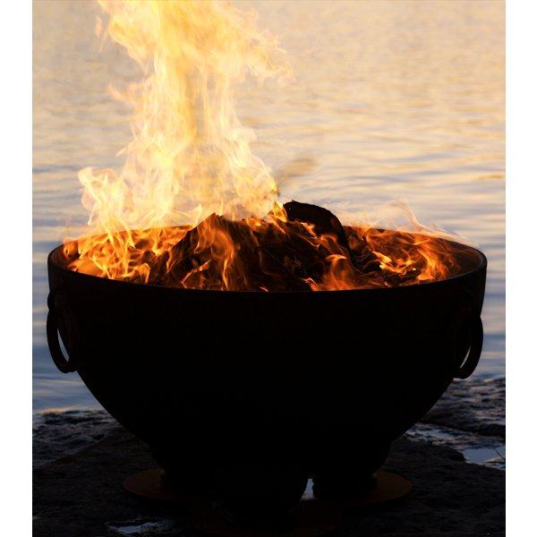 Nepal Fire Pit - Handcrafted Outdoor Fire Pit for Patio, Garden, and Backyard - Perfect for Camping, BBQ, and Relaxing Evenings