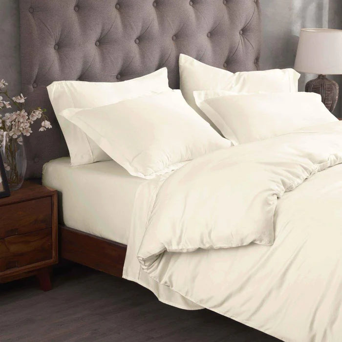 Premium 300 Thread Count Modal Duvet Cover Set - Soft & Breathable Beechwood Fabric - Perfect for Bedroom, Hotel, and Guest Room Comfort