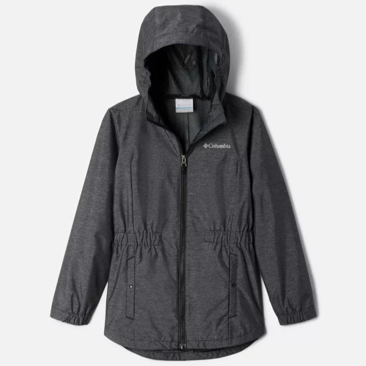 Columbia Women's Black Lillian Ridge Waterproof Hiking Jacket - Lightweight Windproof Raincoat for Outdoor Adventures & Travel