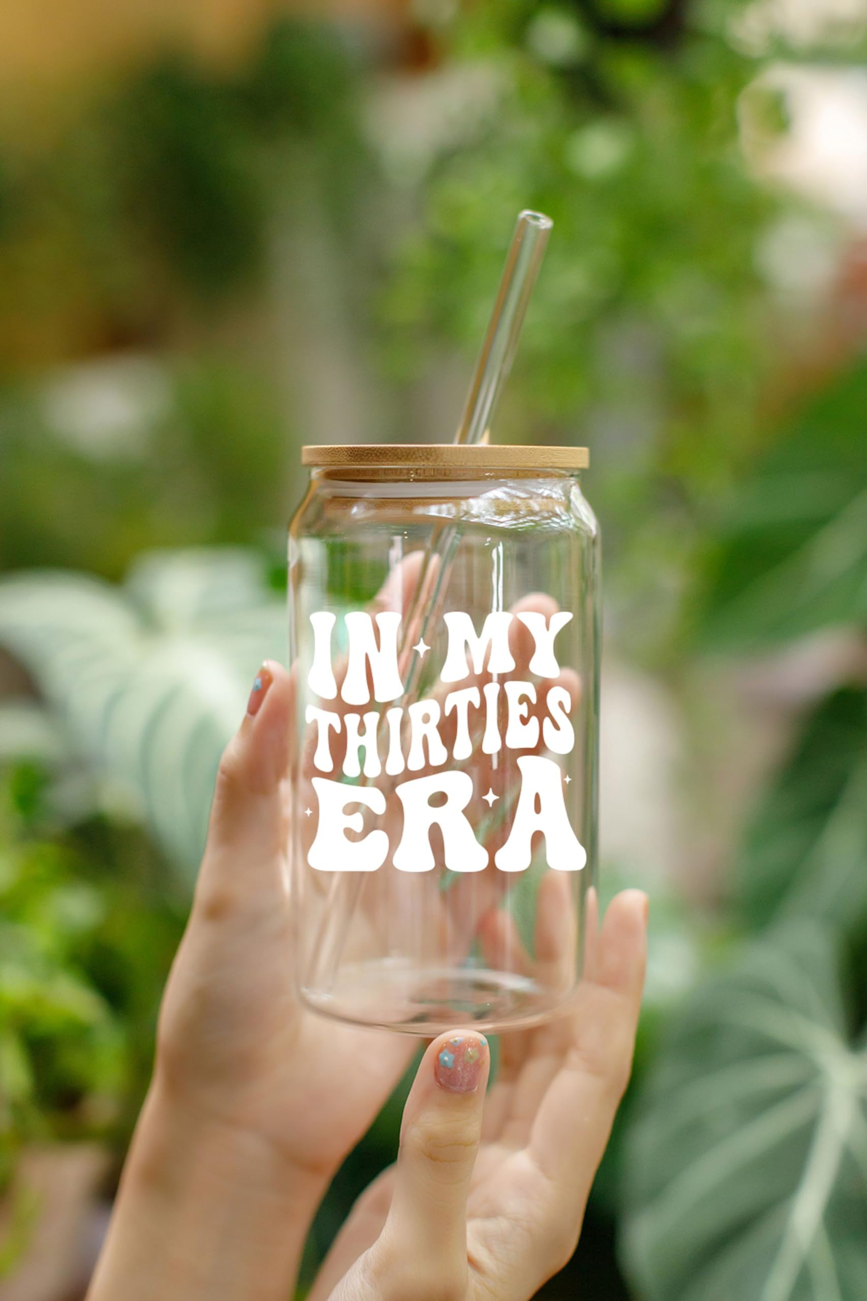 30th Birthday Gifts for Women - Elegant 16oz Coffee Glass with 'In My Thirties' Design - Perfect Gift for Her, Sister, Mom, Daughter & Best Friend - Ideal for Birthday Celebrations, Home Decor & Daily Coffee Use