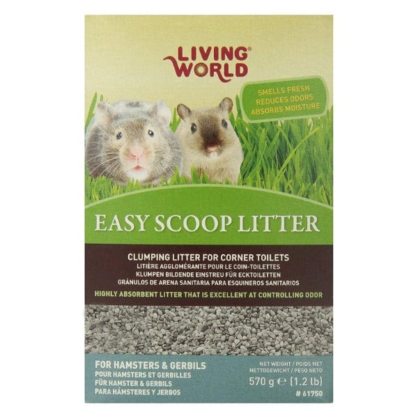 Living World Easy Scoop Small Animal Litter - Odor Control & Easy Cleaning for Hamsters, Rabbits & Guinea Pigs - Perfect for Cage & Habitat Maintenance