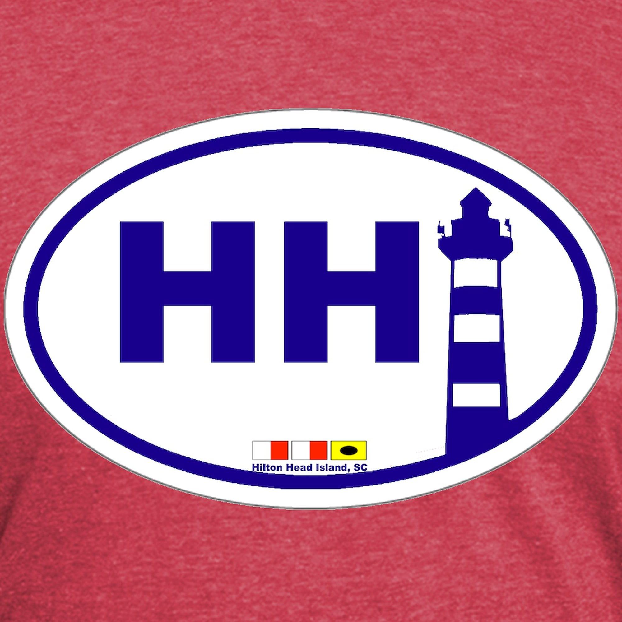 Hilton Head Island T-Shirt for Men - Premium Tri-Blend Comfort Fit Tee | Beach Vacation, Golf Outing & Casual Wear