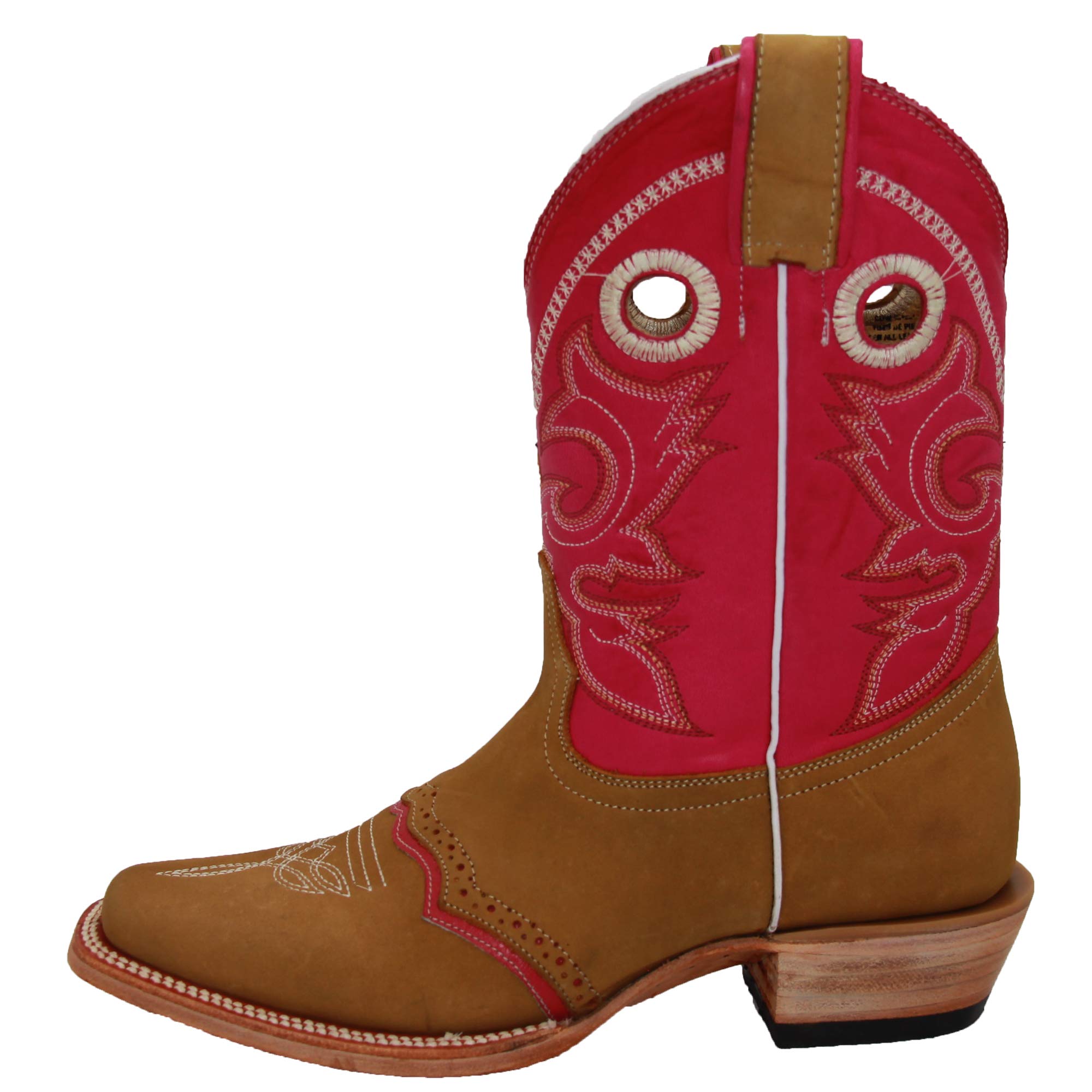 Women's Genuine Leather Cowboy Boots - Western Square Toe Cowgirl Boots for Rodeo, Country Dancing & Outdoor Riding | Comfortable & Stylish