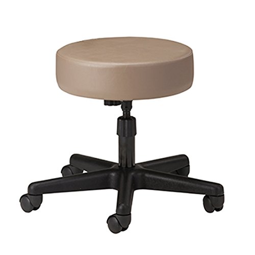 CLINTON VALUE SERIES STOOLS - 5-LEG NYLON ADJUSTABLE HEIGHT BAR STOOL WITH BLACK NYLON BASE (ITEM# 2130) - Perfect for Home Bars, Kitchen Islands & Commercial Use