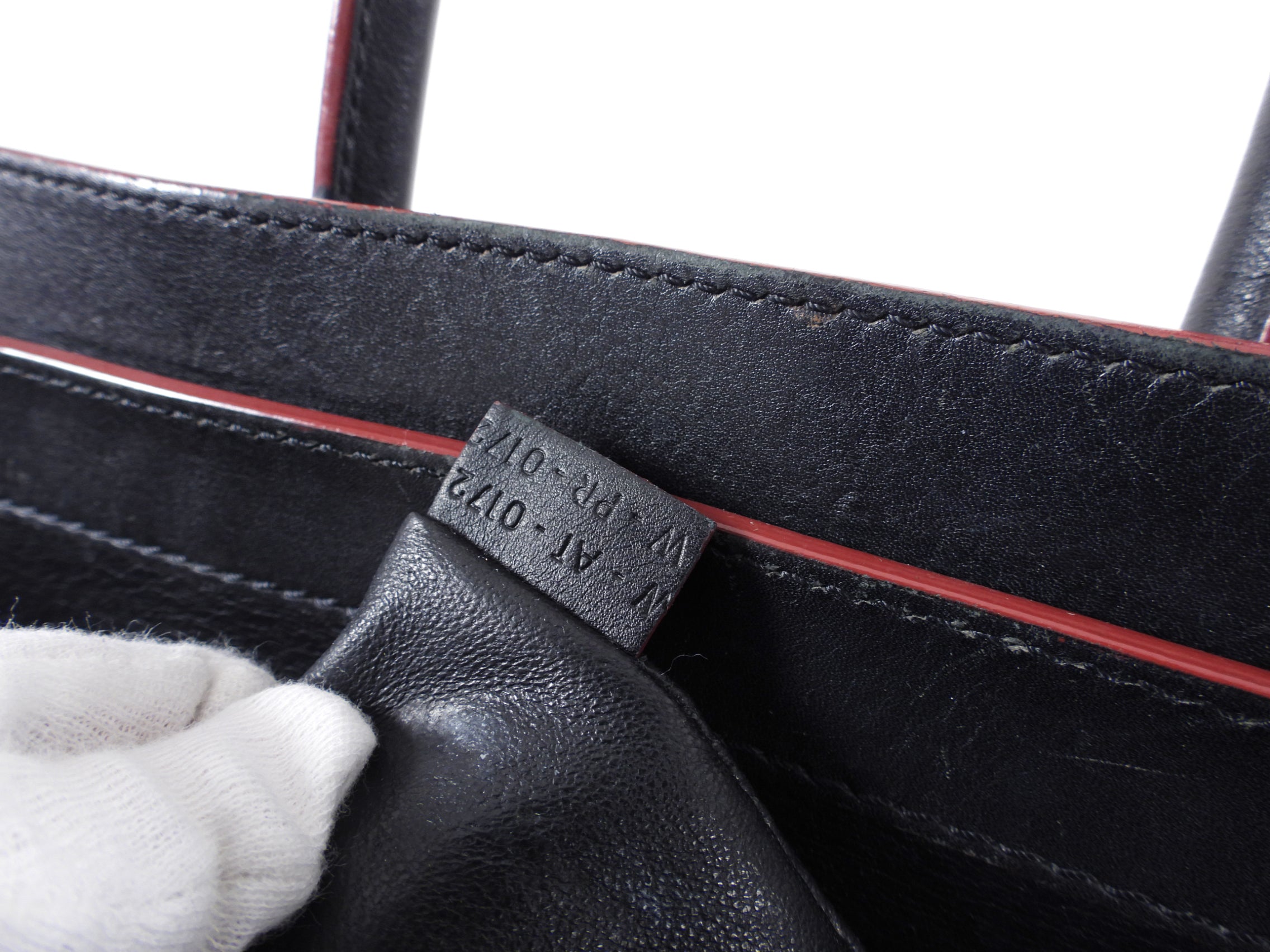 Celine Black Leather Mini Luggage Tote Bag for Women - Stylish Designer Handbag for Work, Travel & Everyday Use