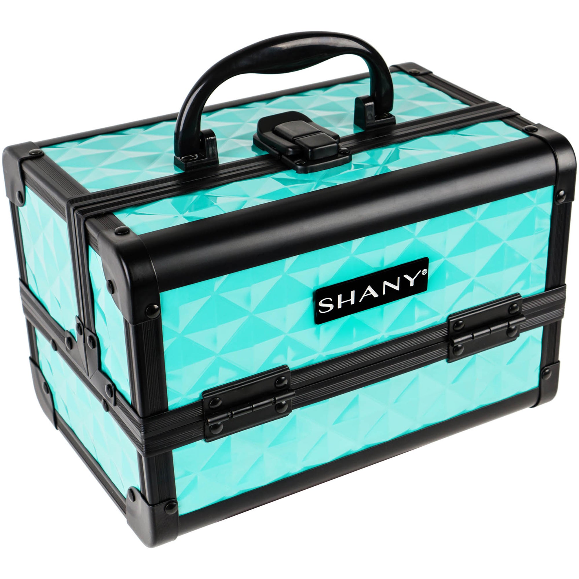Professional Makeup Train Case with Mirror - Portable Cosmetic Organizer for Makeup Artists & Travel - Perfect for Salon, Home, and On-the-Go Beauty Needs