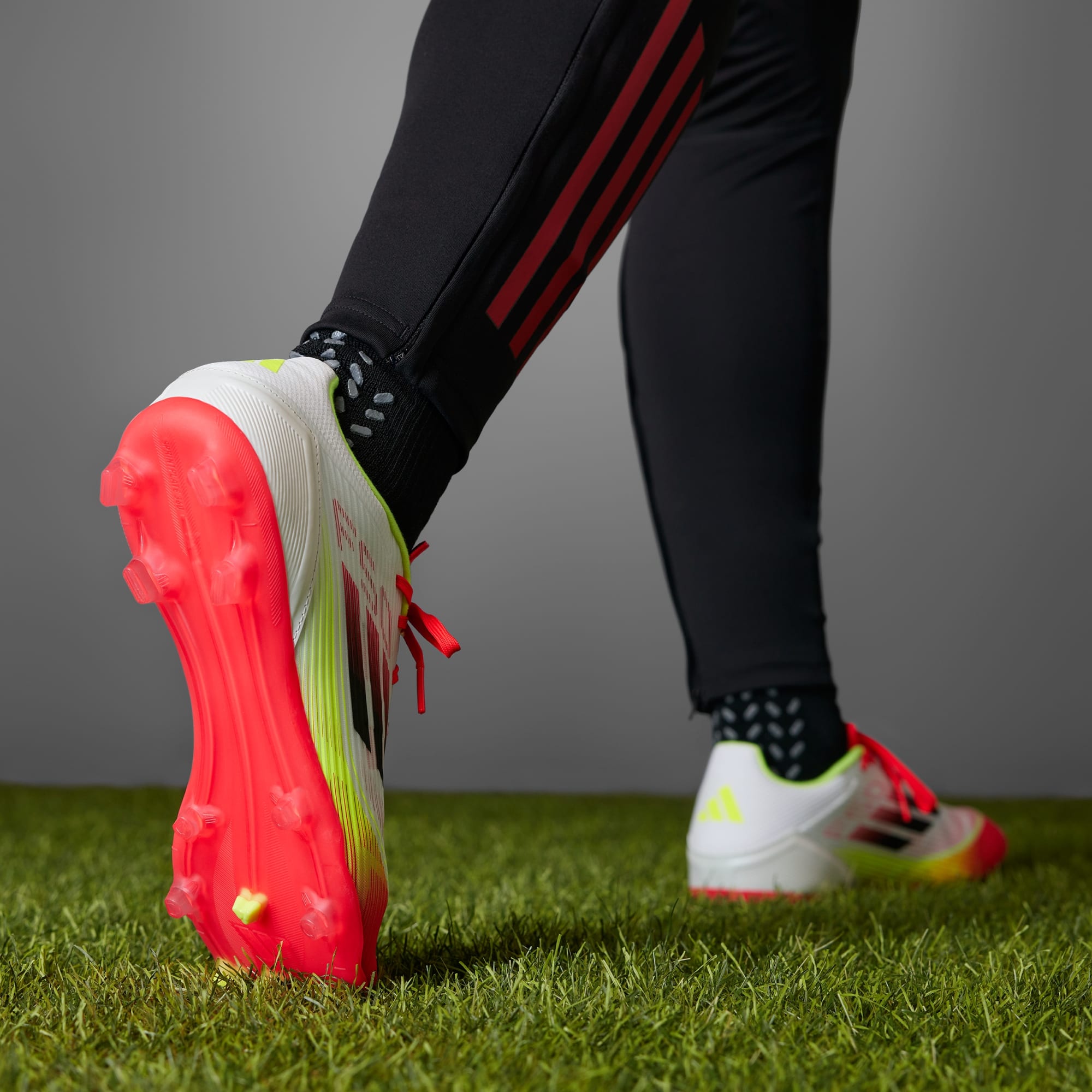 Adidas Men's F50 P3 League White/Black Football Cleats - Lightweight Soccer Shoes for Training & Matches