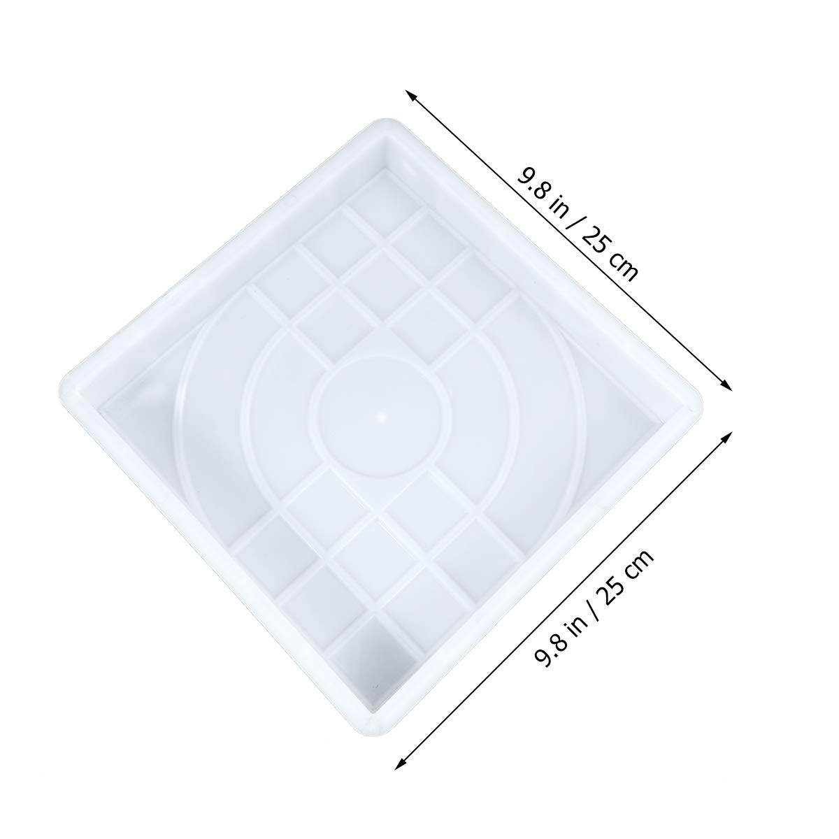 Yardwe Concrete Paving Stepping Stone Molds - DIY Rubber Concrete Stamp Molds for Walkways, Lawn & Garden Decoration - Outdoor Building Accessories for Patio, Pathway & Landscape Design