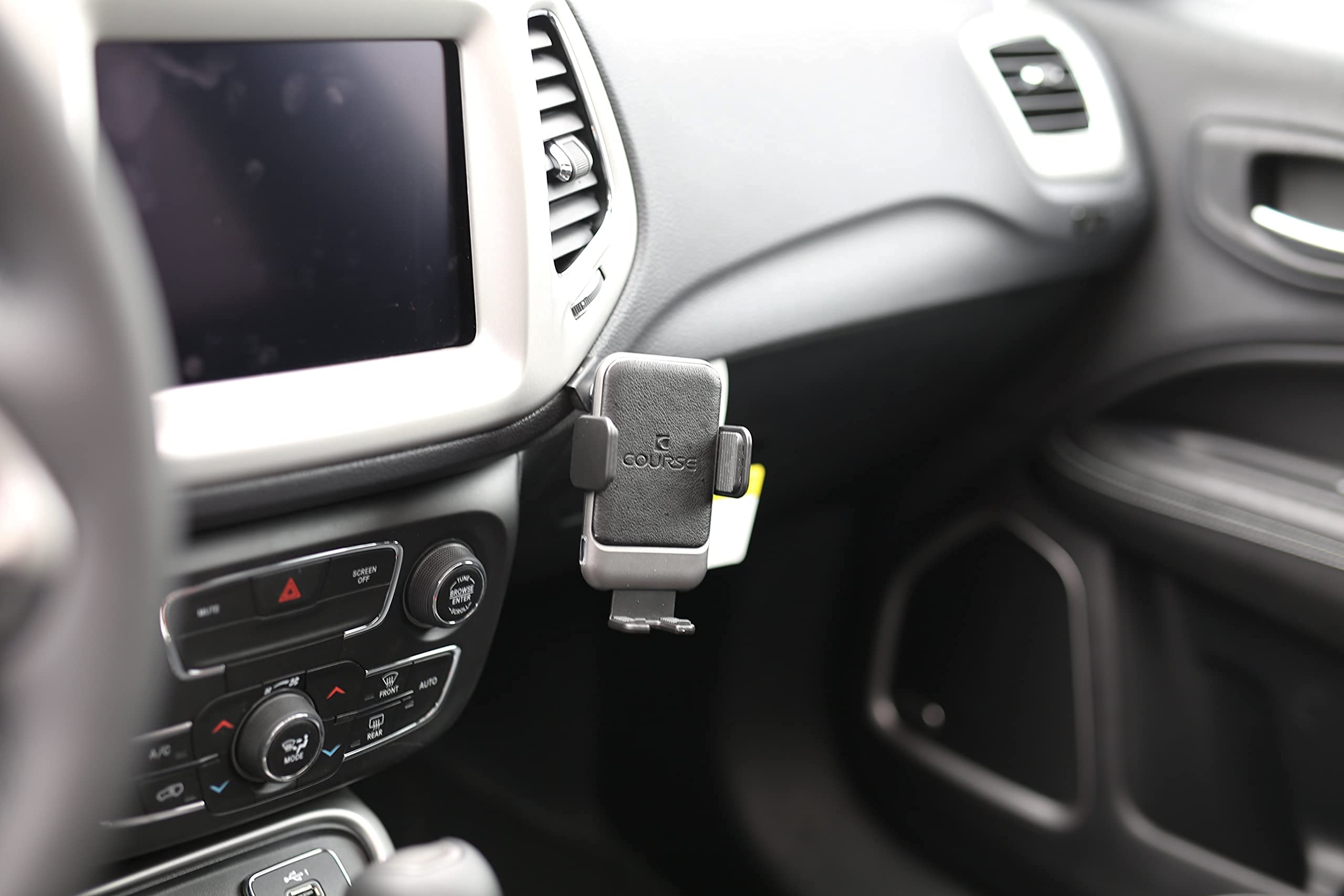 Course Motorsports DirectFit Automatic Gripping Wireless Charger Car Phone Mount Holder for Honda CR-V 2017-2022 - Fast Charging Phone Stand with Auto-Clamp Technology (Black) | Perfect for Road Trips, Commuting & Hands-Free Navigation