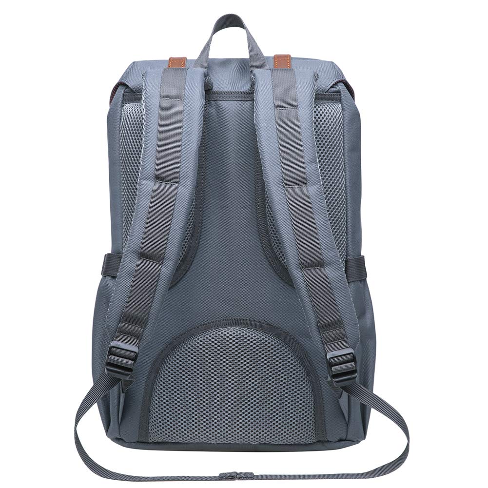 KAUKKO Waterproof Laptop Backpack for Travel & Outdoor - 15.6 Inch Laptop Compartment, Lightweight Hiking Daypack (Grey) - Perfect for Commuting, Business Trips & College Students