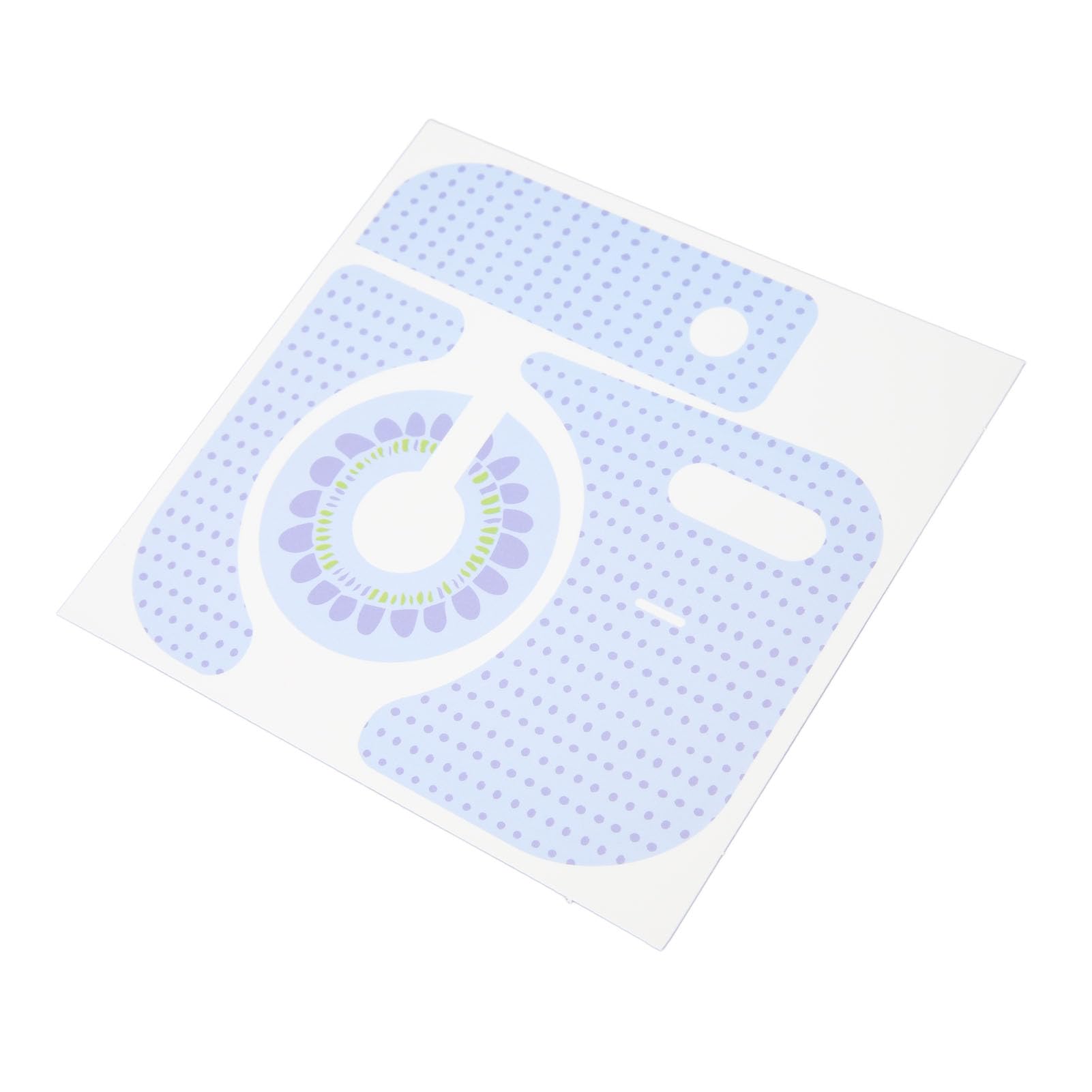 Polka Dot Sunflower PVC Body Stickers for Instax Mini12 Instant Camera - Creative DIY Decorative Decals in Blue - Perfect for Customizing Cameras, Scrapbooking & Photo Albums