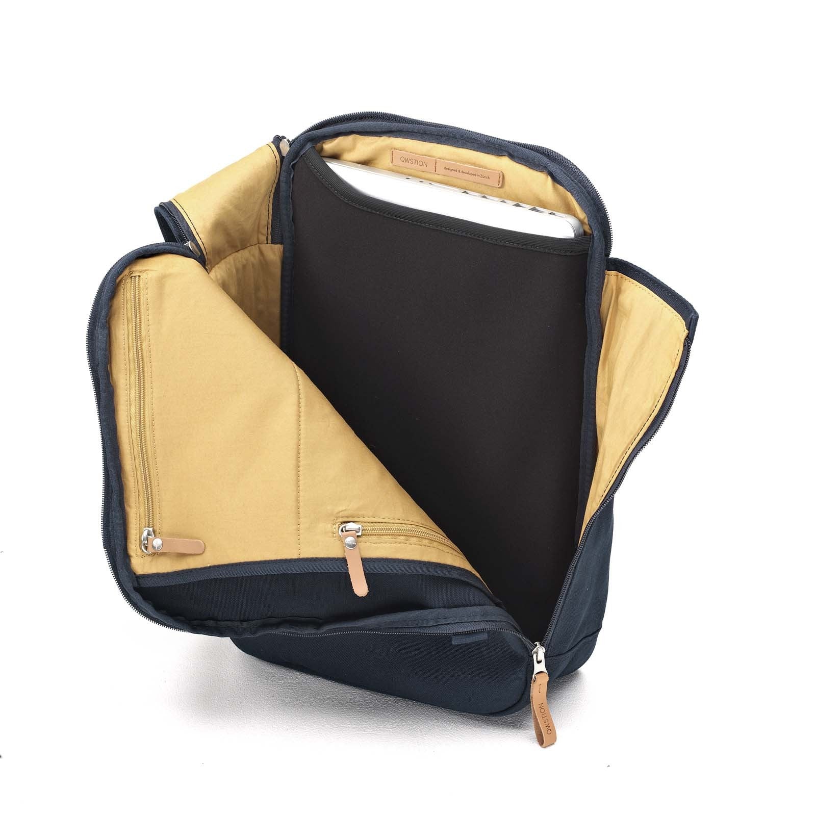 Qwstion Daypack - Stylish & Durable Backpack for Men & Women | Water-Resistant Laptop Bag for Work, Travel & Everyday Use | Perfect for Commuting, Hiking & School