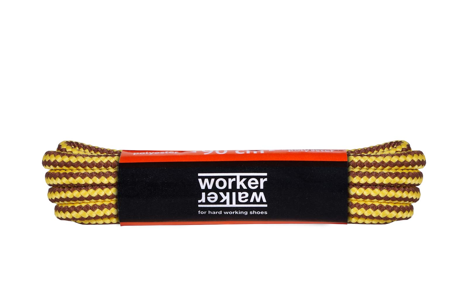 Durable Round Work Boot Shoe Laces (Yellow Brown, 47 Inch/120cm) - Heavy Duty for Construction, Hiking & Outdoor Activities