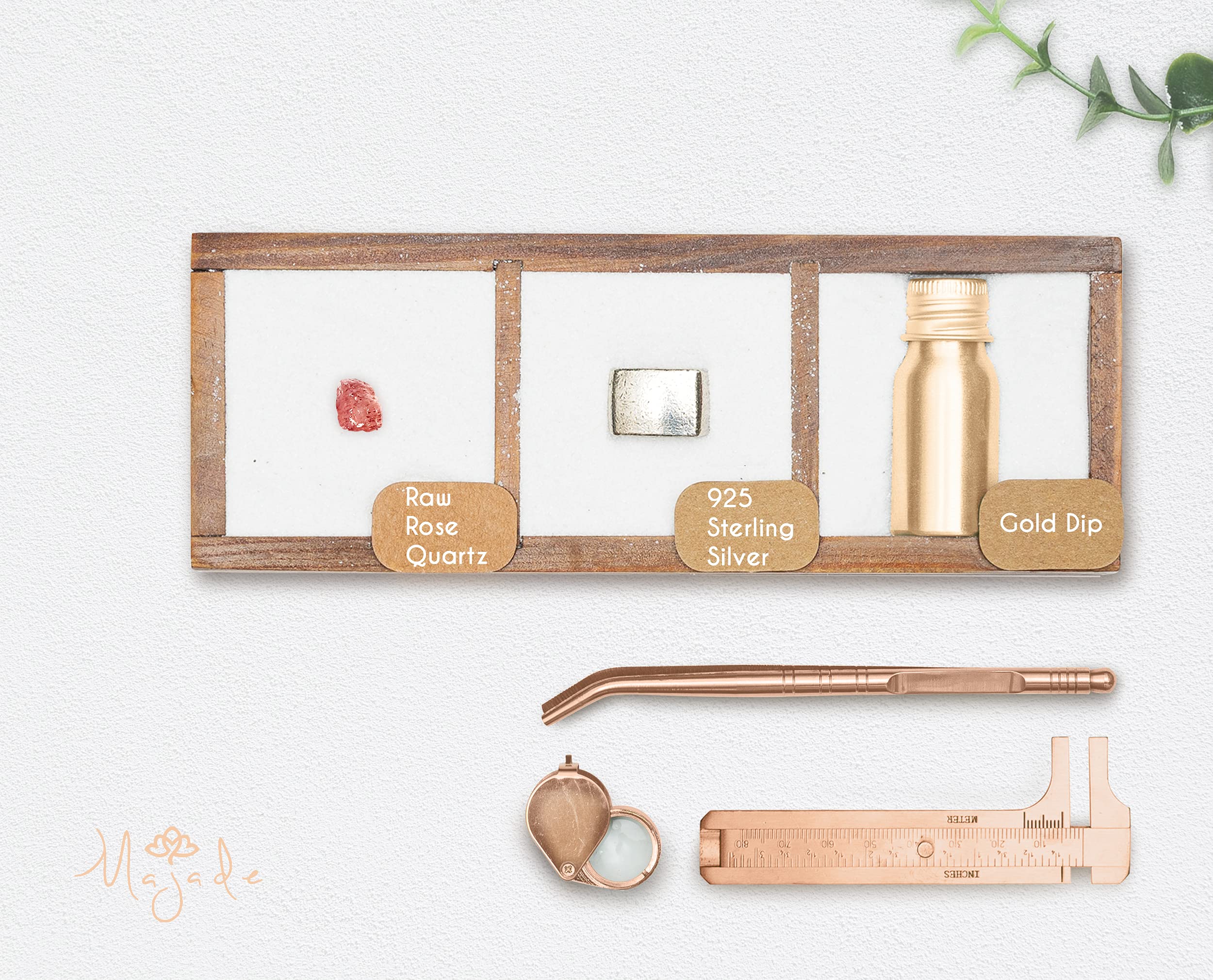Raw Rose Quartz Gold Spoon Necklace - October Birthstone Pendant for Women - Minimalist Jewelry for Everyday Wear, Gifts & Spiritual Healing