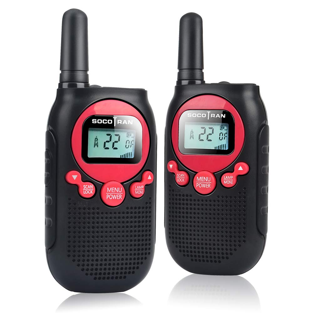 Long Range Walkie Talkies for Adults - 5 Miles Rechargeable Two Way Radios with USB Charger, 22CH, VOX, Flashlight & LCD - 2 Pack for Camping, Hiking, Road Trips & Outdoor Adventures (Li-ion Battery)