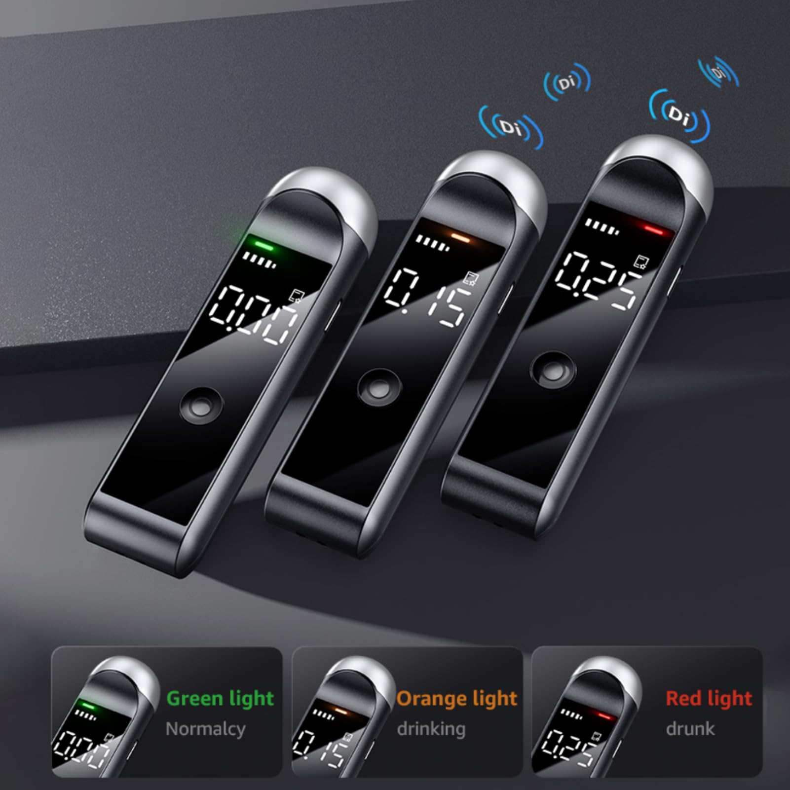 Portable Breathalyzer - DOT & NHTSA Approved Personal & Professional Alcohol Tester with LCD Display | For Home, Office, and Road Safety Use