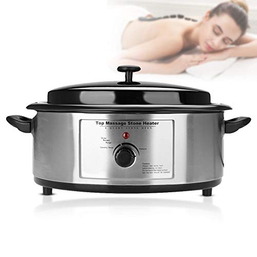 Premium Hot Stone Heater for Massage Therapy - 6 Quart Fast Heating Volcanic Stone Warmer for Home Spa & Professional Salon Use - Relaxing Aromatherapy & Deep Tissue Massage Essential