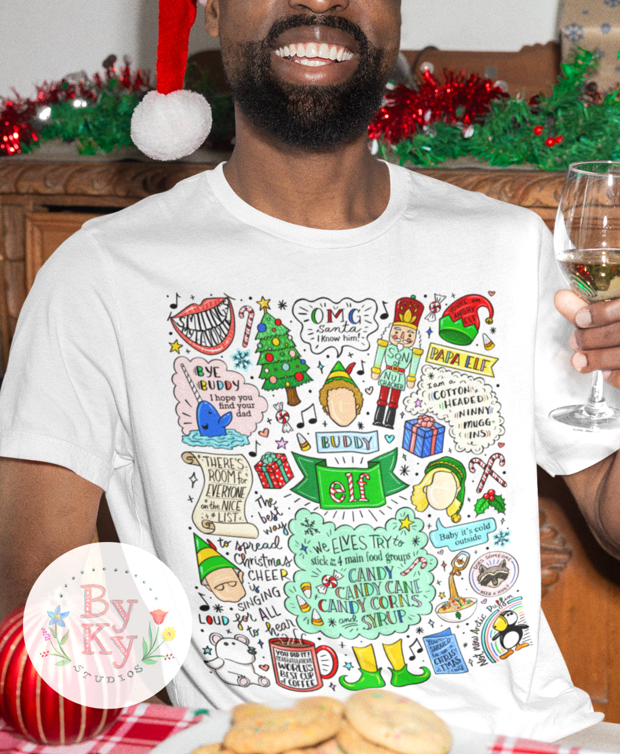Elf Unisex T-Shirt - Soft Cotton Graphic Tee for Men & Women | Perfect for Casual Wear, Cosplay & Holiday Gifts