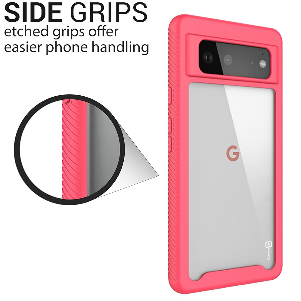 Google Pixel 6 Case - Clear Rugged Anti-Slip Cover | Full Body Protection for Outdoor Use