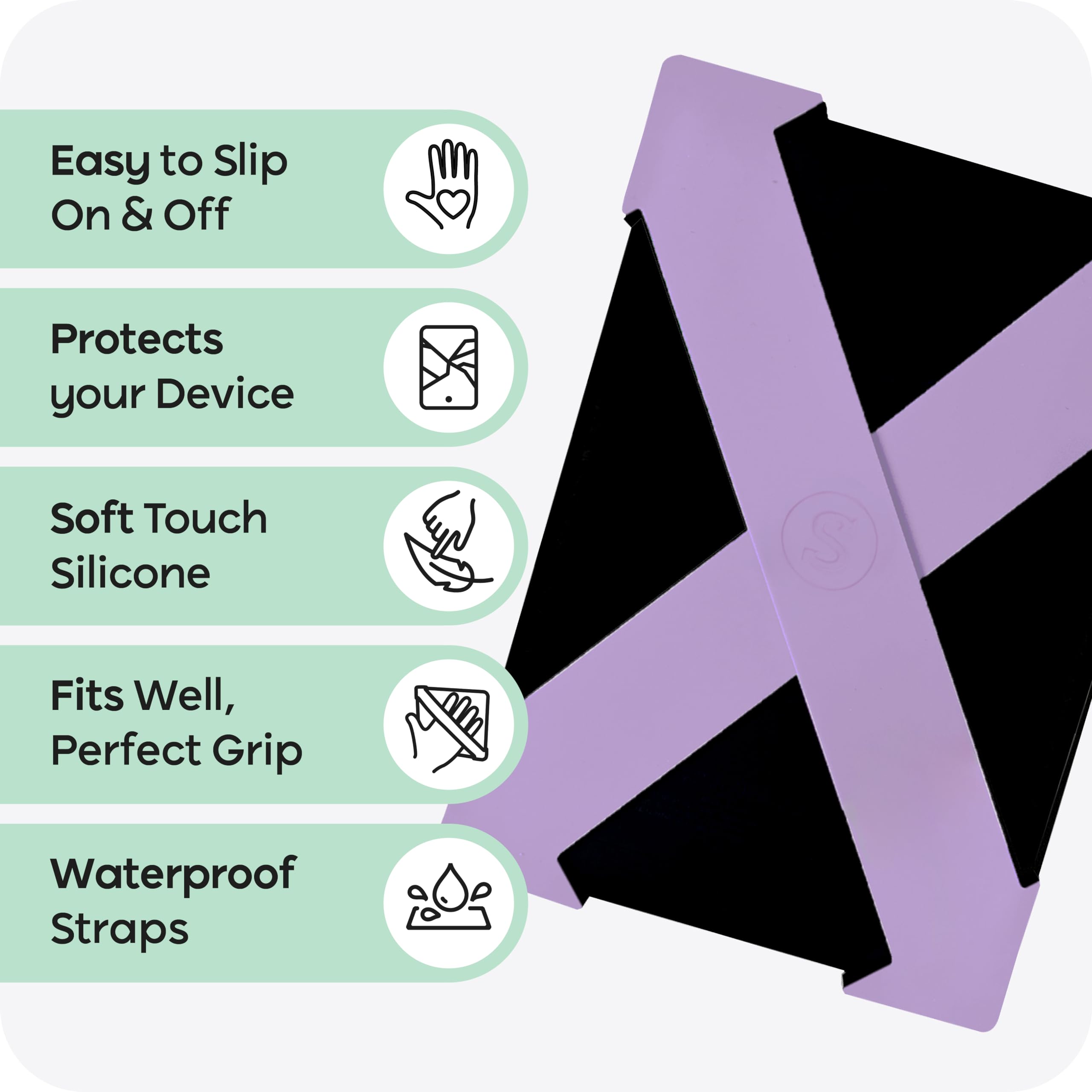 Strapsicle Kindle Hand Strap (2-Pack) - Ergonomic Hand Straps for Kindle Basic 2022 & Kindle 4-11th Gen - Also Compatible with Kindle Paperwhite 10th Gen & Select Kobo E-Readers - Perfect Kindle Accessories for Reading Comfort - Ideal Gift for Book Lovers & Travelers