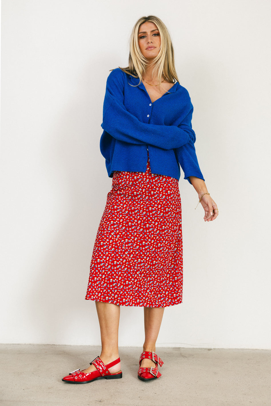 Blue Maci Cardigan for Women | Cozy Knit Sweater | Perfect for Fall & Winter Layering | Casual Office Wear & Weekend Outfits
