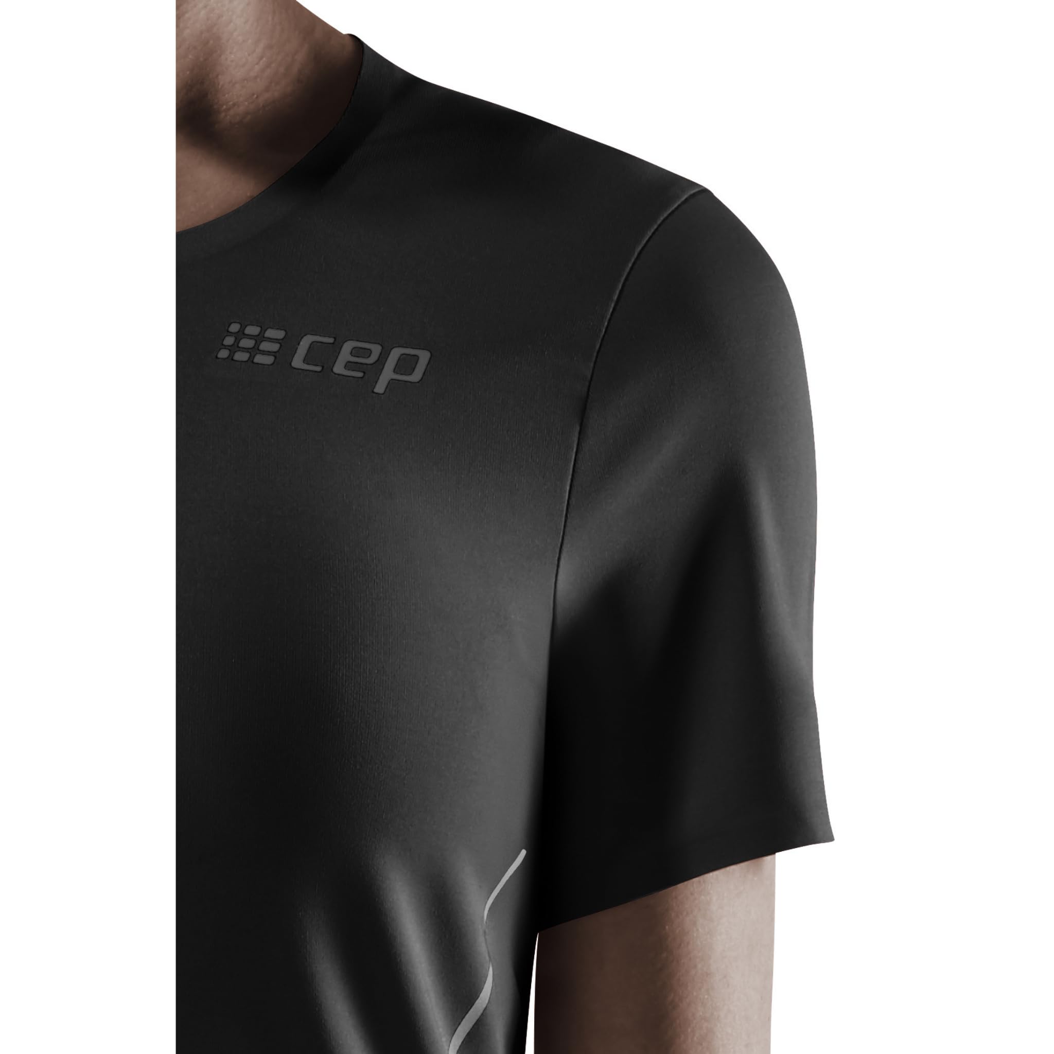 CEP Women's Running Shirt - Breathable Short Sleeve Workout Top for Women | Perfect for Jogging, Gym & Outdoor Activities | Black