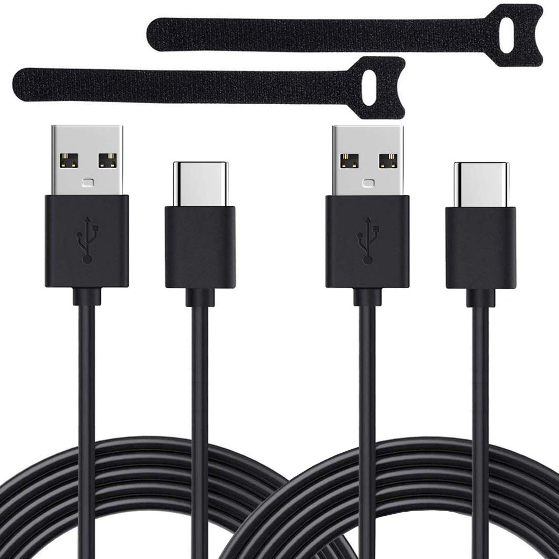 Fast Charging USB C Cable 2 Pack 6Ft - Compatible with PS5 Controller, DualSense, Xbox Series X/S - Durable Type C Charger Cord for Gaming Accessories | Perfect for Home Gaming Setup & Travel Charging