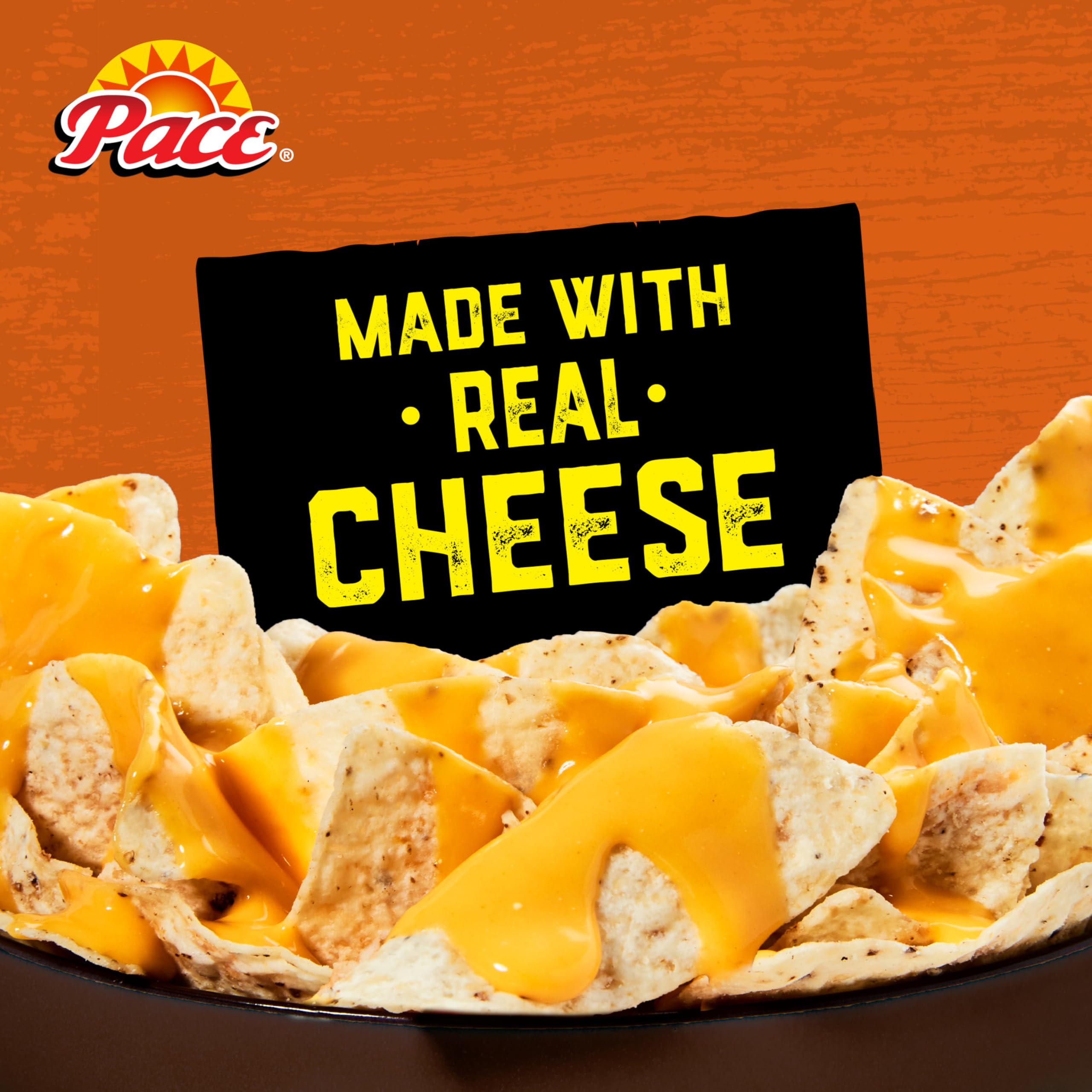Pace Mild Nacho Cheese Sauce - 10.5 oz Can (Pack of 1) | Gluten-Free Cheese Dip for Nachos, Tacos & Snacks | Perfect for Parties, Movie Nights & Game Day