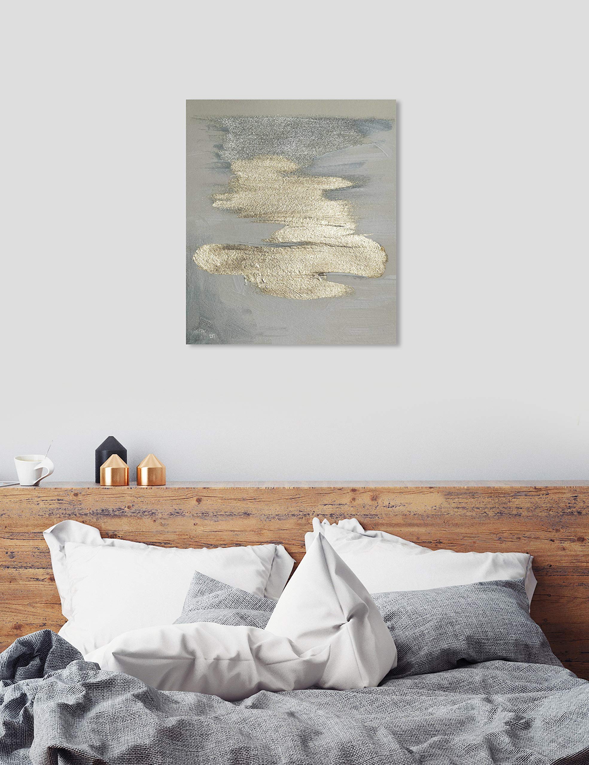 Frozen Plaza Abstract Wall Art Canvas Print - 36