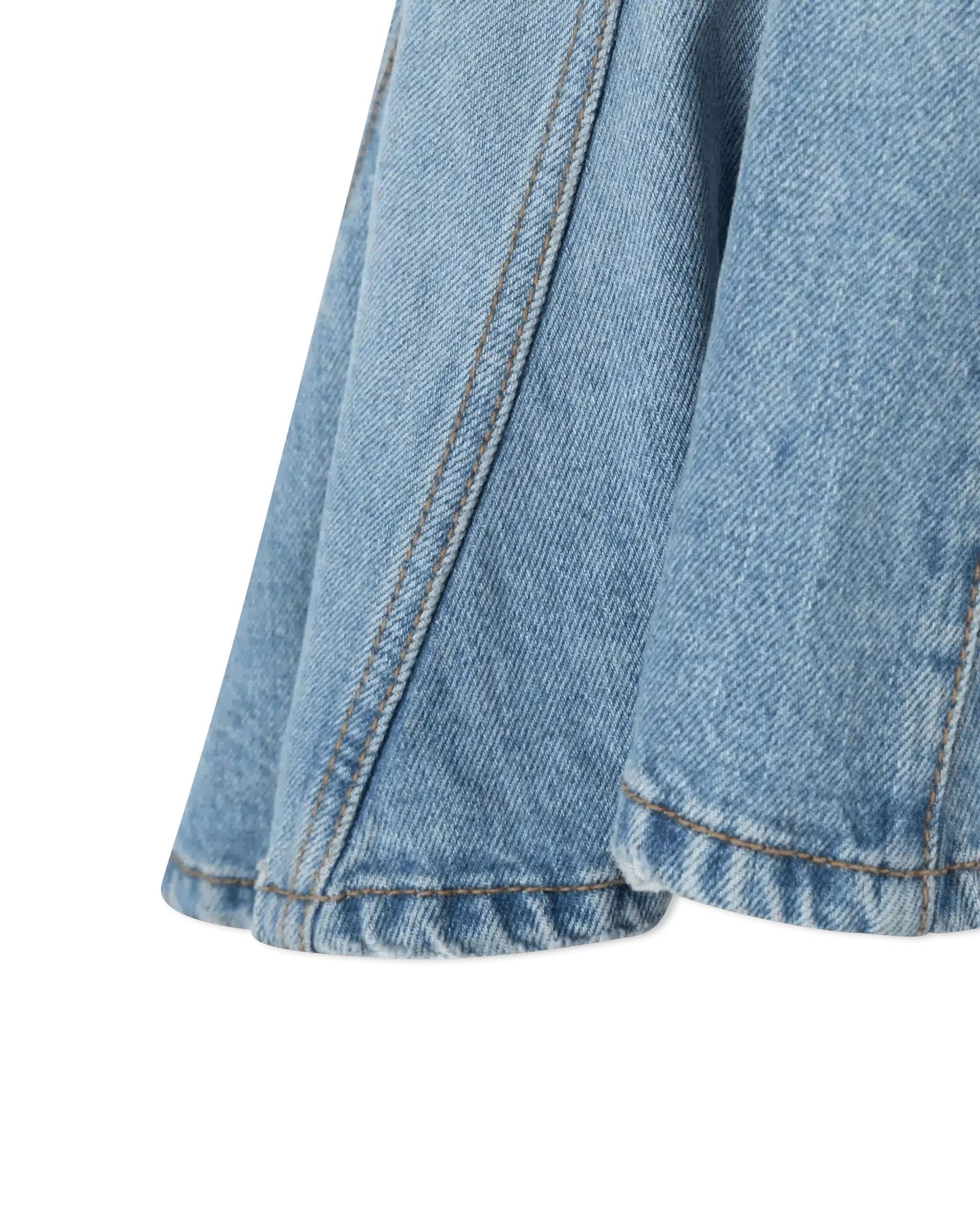 High Low Organic Denim Skirt for Women - Trendy Asymmetrical Hem Casual Skirt | Perfect for Summer Outfits, Beach Wear & Boho Fashion