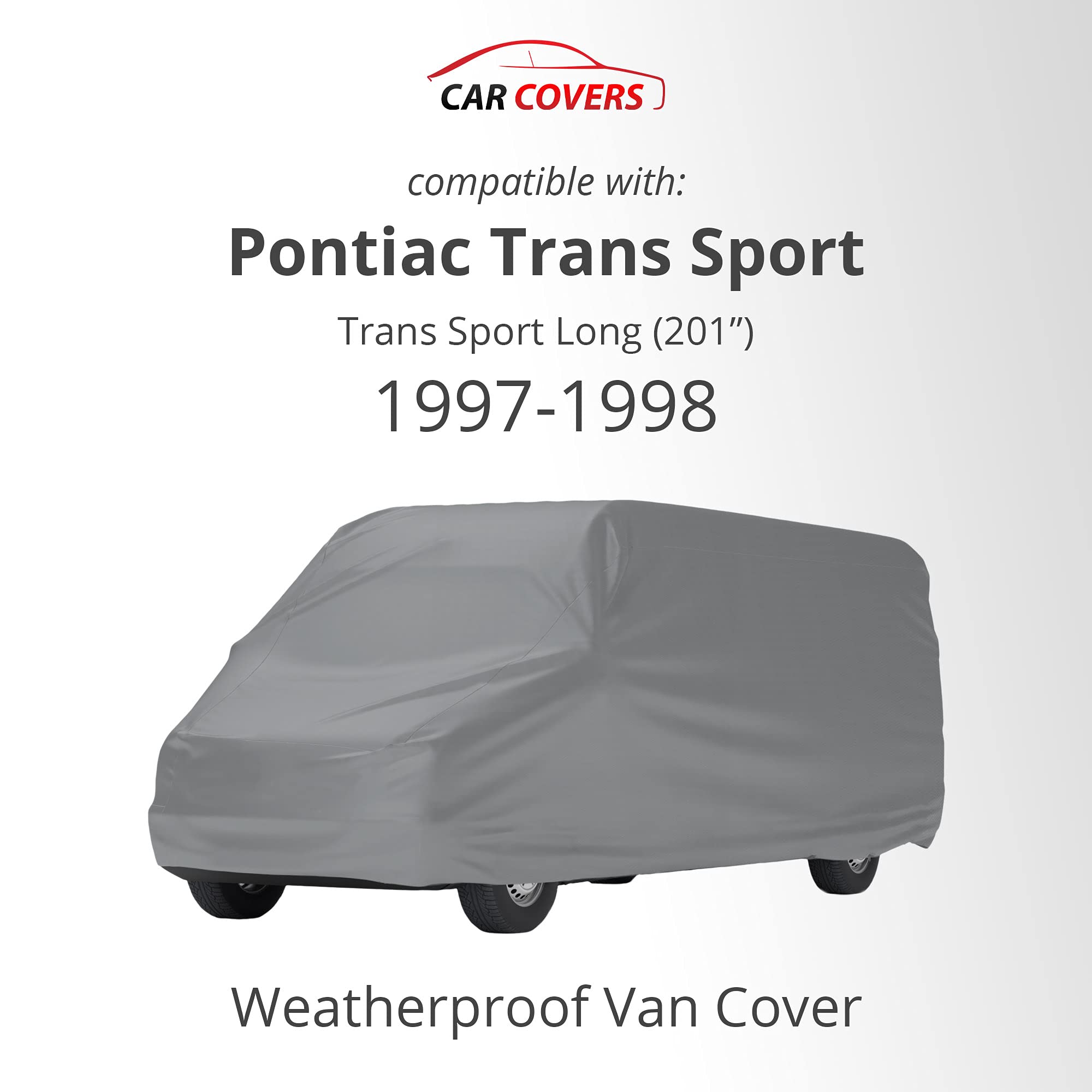 Weatherproof Car Cover for 1997-1998 Pontiac Trans Sport Long (201