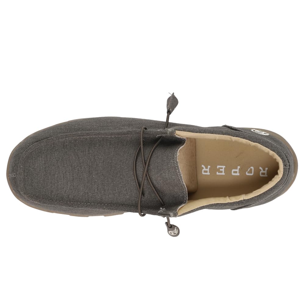 ROPER Men's Slip-On Casual Shoes - Comfortable Low-Top Loafers for Everyday Wear - Brown - Size 9 D - Perfect for Relaxing, Running Errands & Casual Outings