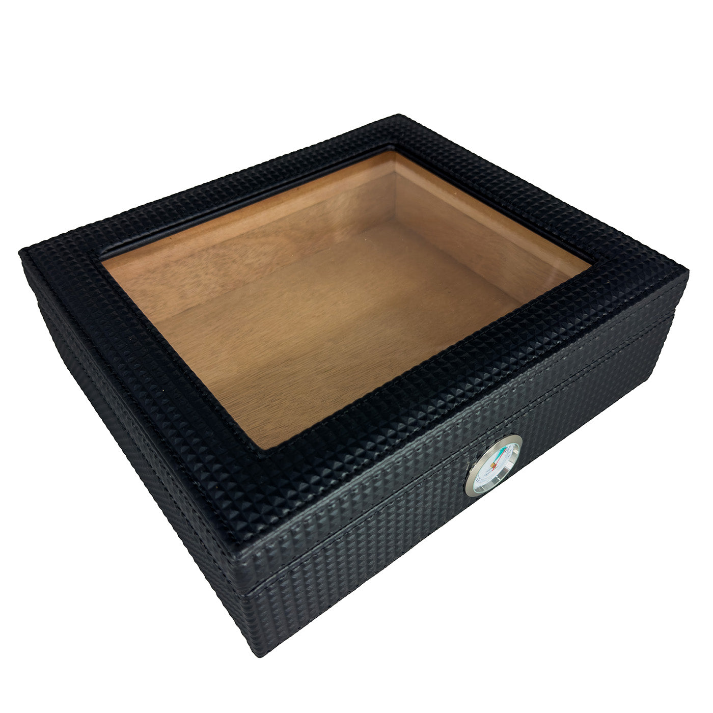 Premium Visol Marvel Diamond Pattern Leather Humidor - Airtight Cigar Storage for Home, Office & Gifts | Luxury Cigar Case for Men & Cigar Lovers