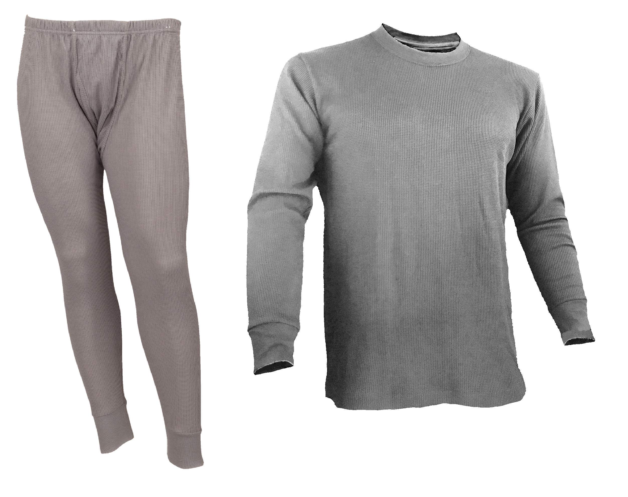 Men's Thermal Underwear Set - Original Waffle Knit - 135 GSM - Warm Base Layer for Winter Sports & Outdoor Activities