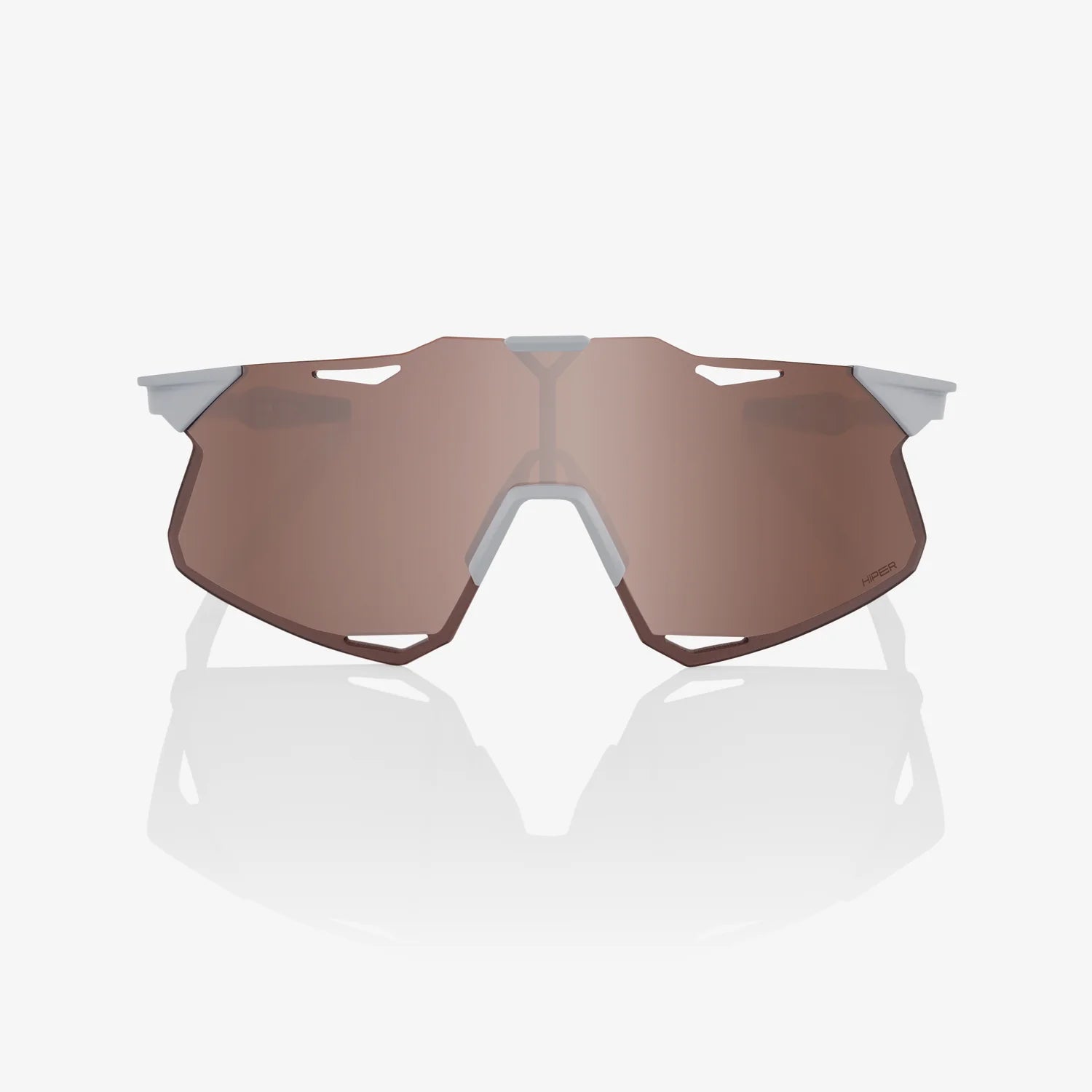 Hypercraft Matte Stone Grey Sunglasses with Hiper Crimson Silver Mirror Lens - Stylish UV Protection for Outdoor Sports & Driving
