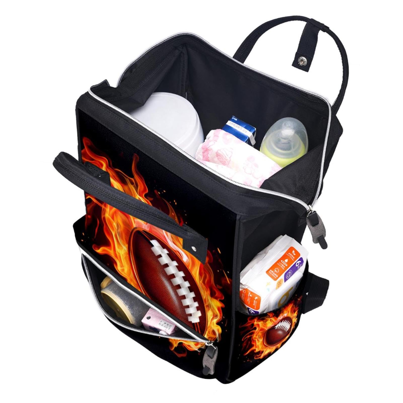 Lightweight Travel Backpack - Small Carry On Backpack for Men & Women - Waterproof Daypack for Hiking, Gym, School & Work - Perfect for American Football Fans