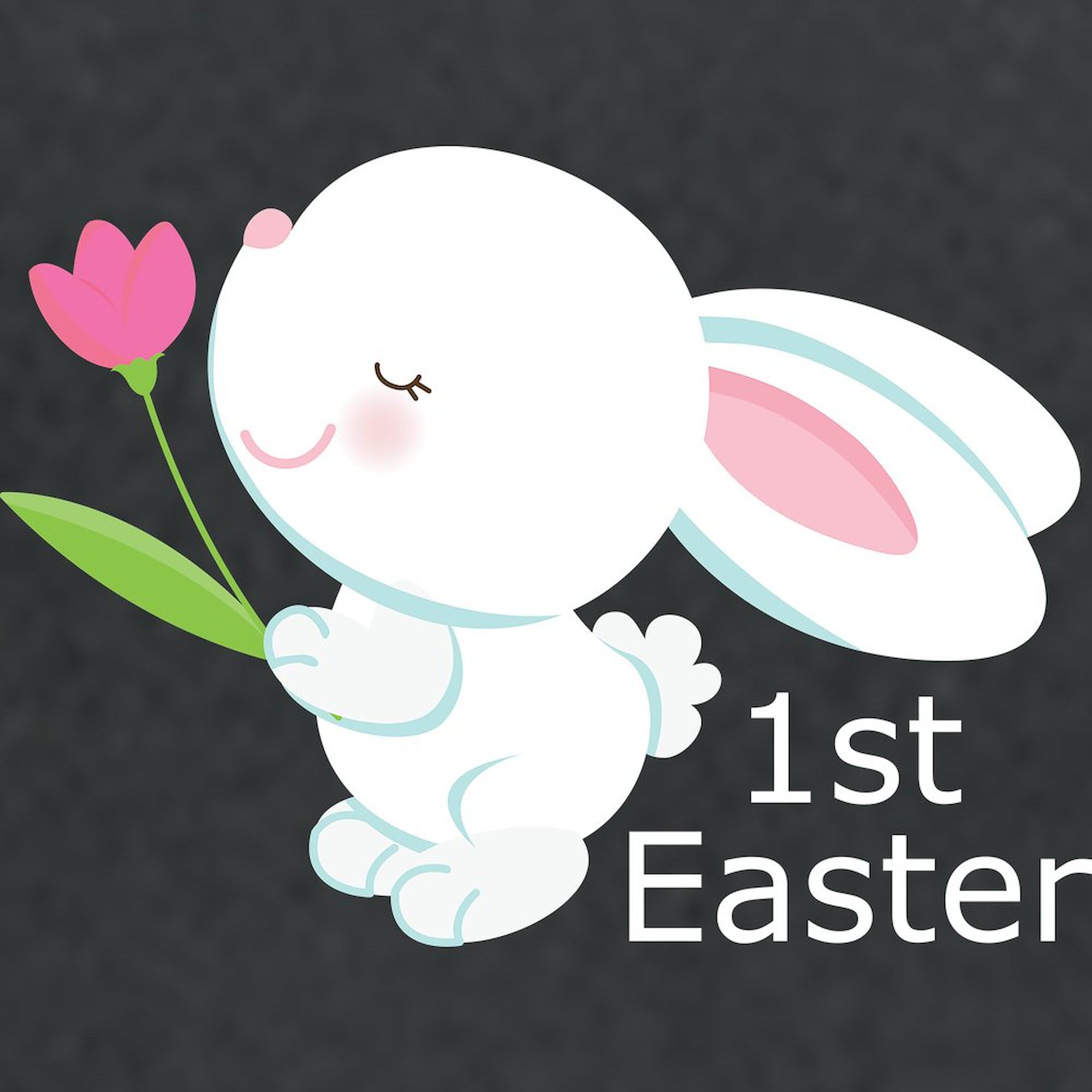 Cute 1st Easter Bunny Pregnancy T-Shirt for Women - Maternity Ruched Side Tee for Expecting Moms | Perfect for Easter Photos, Baby Announcements & Maternity Wardrobe