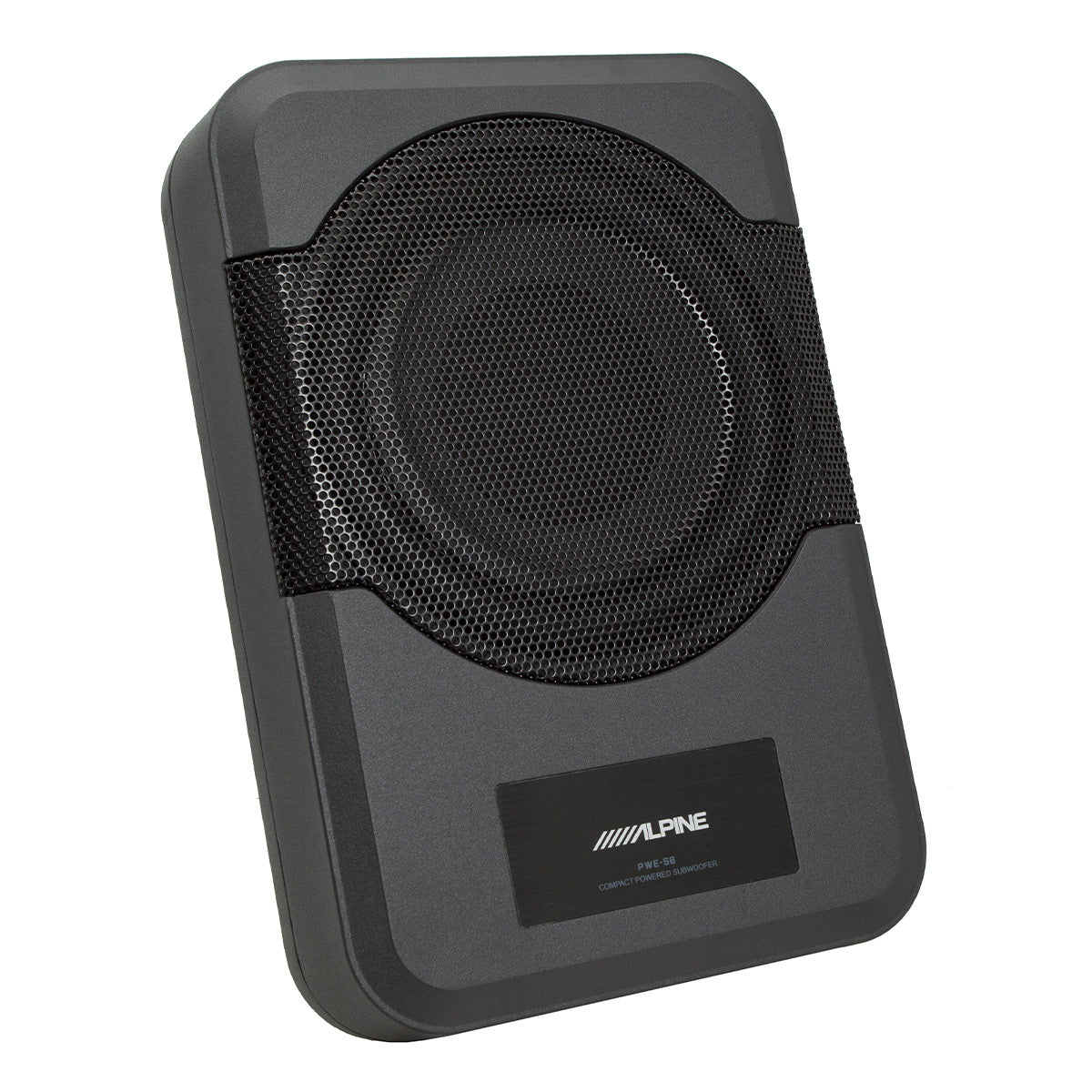 Alpine PWE S8 WRA 8-Inch Compact Powered Subwoofer for 2011-2018 Jeep Wrangler - Perfect for Off-Road Adventures & Enhanced Car Audio Experience