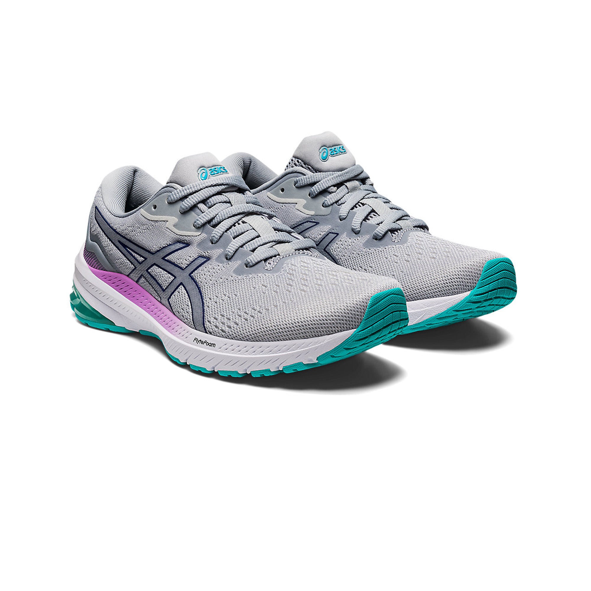 ASICS GT-1000 11 Running Shoes for Women - Glacier Grey (2022) | Lightweight Cushioned Athletic Shoes for Jogging, Gym & Everyday Wear