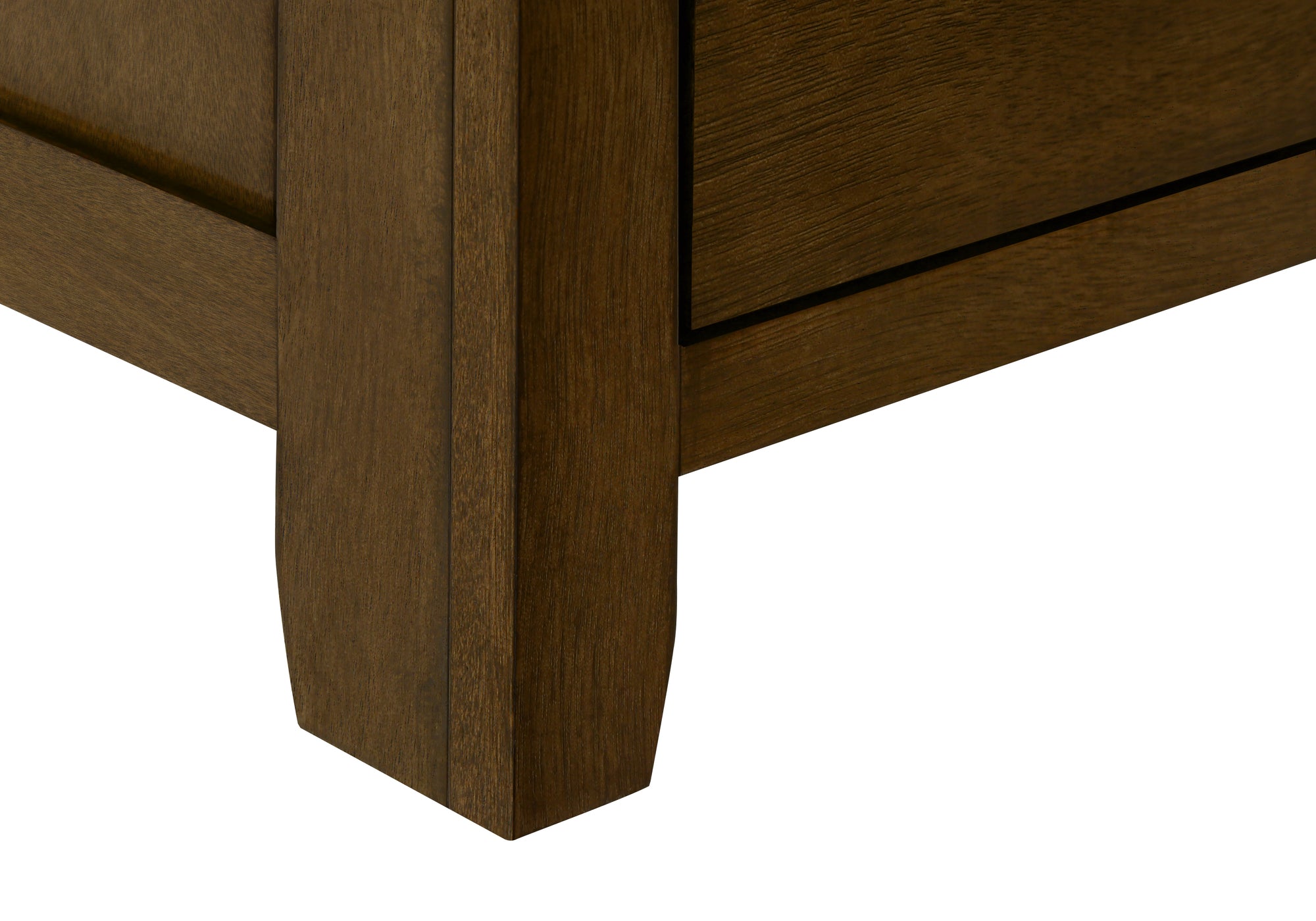 Brown Wood Veneer Accent Table with Storage Drawer - Transitional Nightstand for Bedroom, Living Room & Office - Compact Side Table with Shelf & Drawer for Small Spaces