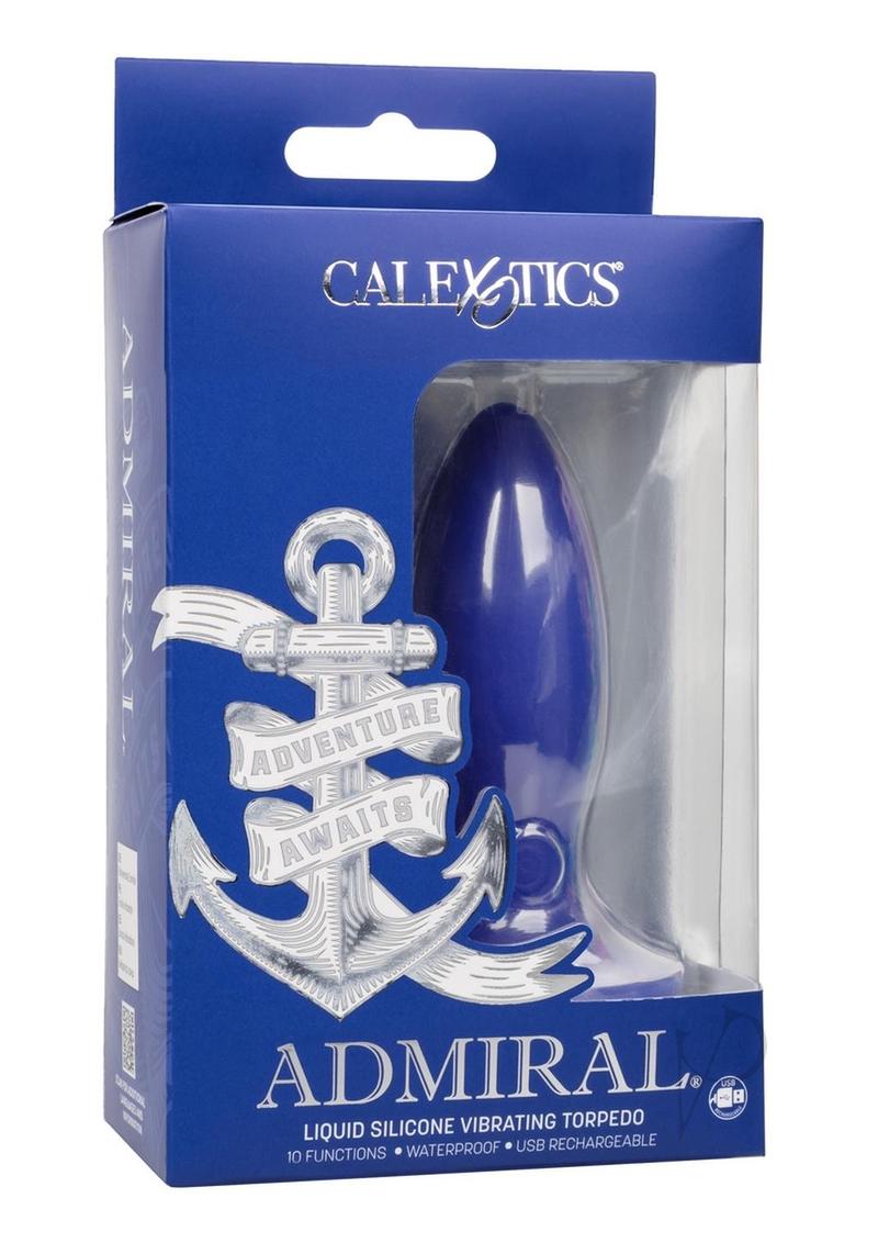 Premium Rechargeable Vibrating Anal Probe - Liquid Silicone Body, Waterproof & Body-Safe - Blue - Perfect for Solo Play & Couples Exploration