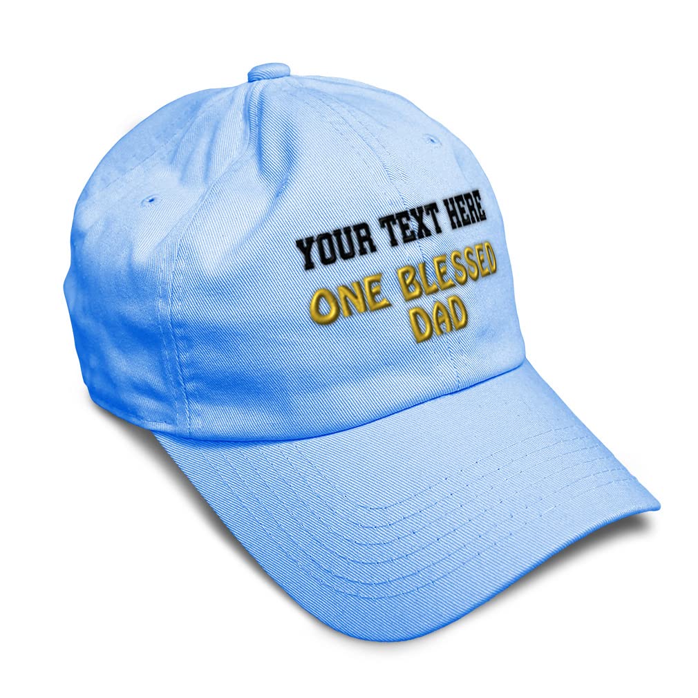 Custom Embroidered Blessed Dad & Family Baseball Cap - Adjustable Soft Dad Hats for Men & Women | Perfect Father's Day Gift, Casual Wear & Family Outings | Great for Outdoor Activities, Sports Events & Daily Fashion | Ideal for Father's Day Celebrations, Family Reunions, Beach Trips and Everyday Style | Perfect for Gifting, Outdoor Adventures, Sports Games, and Casual Everyday Wear