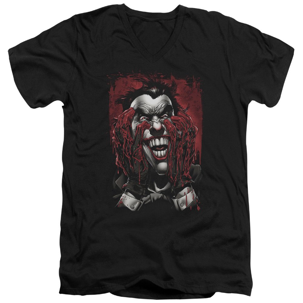 Batman Blood Hands Unisex V-Neck T-Shirt for Men & Women - Cosplay & Casual Wear