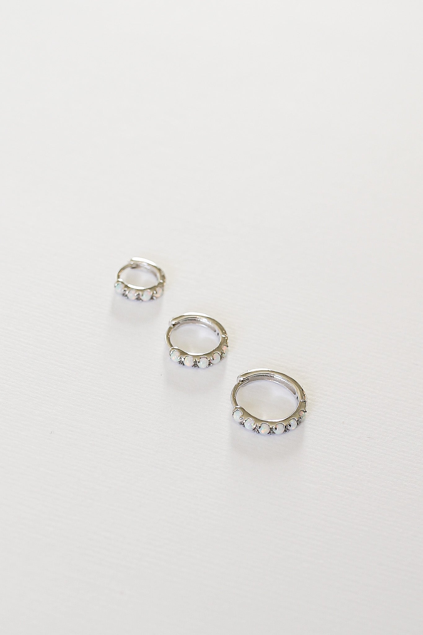 Micro Opal Hoop Earrings - Dainty & Elegant Jewelry for Women | Perfect for Everyday Wear, Parties & Special Occasions
