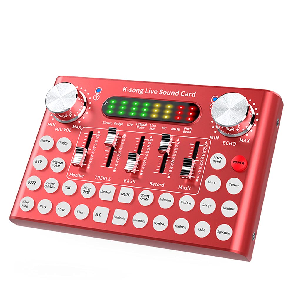 Kingjinglo Voice Changer Mixer - Real-Time Sound Effects Device with 200+ Voices for Gaming, Streaming & Prank Calls | Compatible with PC, Mac, PS4, Xbox, iPhone & Android | Perfect for Halloween Parties, Live Broadcasts & Voice Modulation Fun