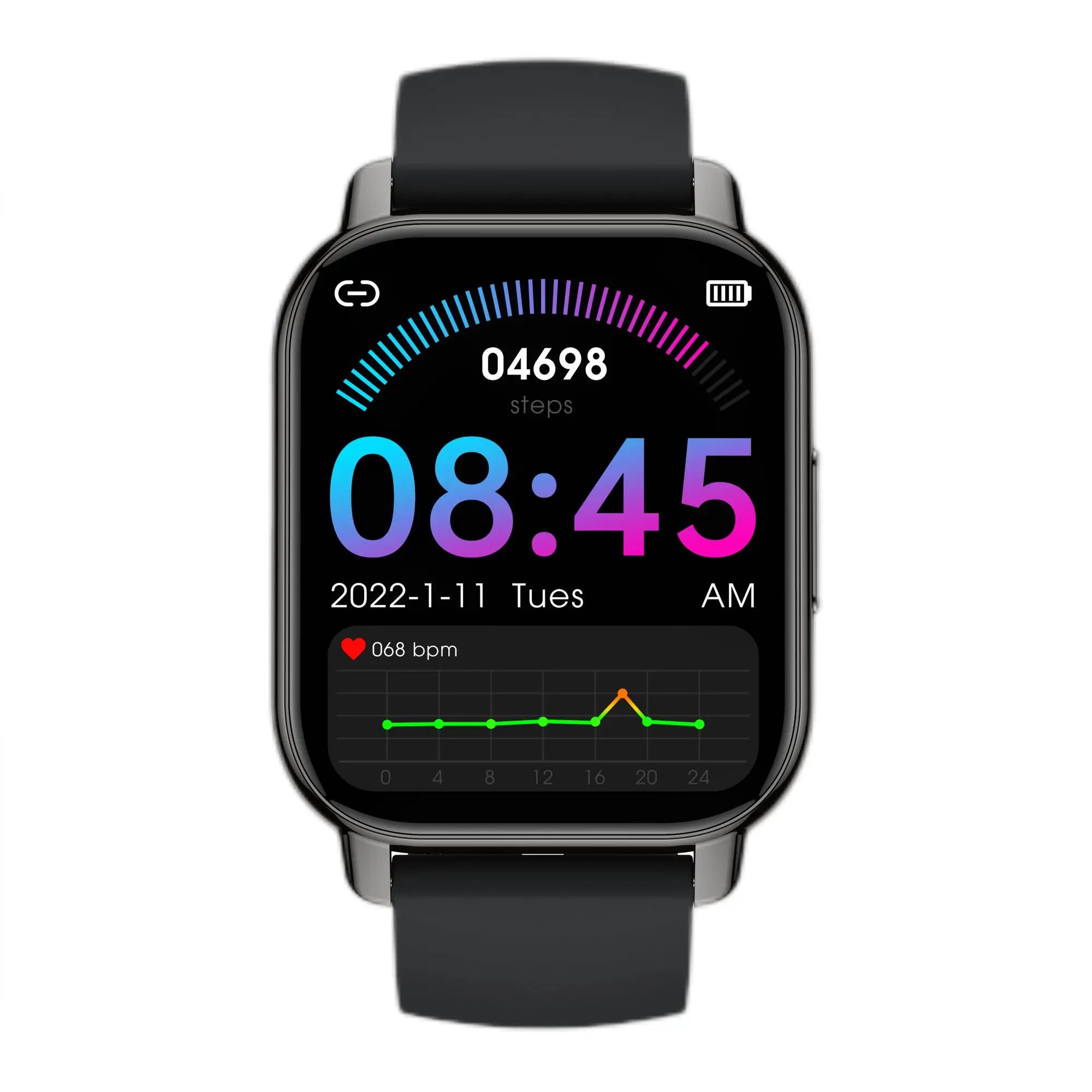 P66 1.85 Inch Smart Watch - Fitness Tracker with Heart Rate Monitor, Sleep Tracking, Waterproof Smartwatch for Men Women - Perfect for Running, Swimming & Daily Activity Tracking