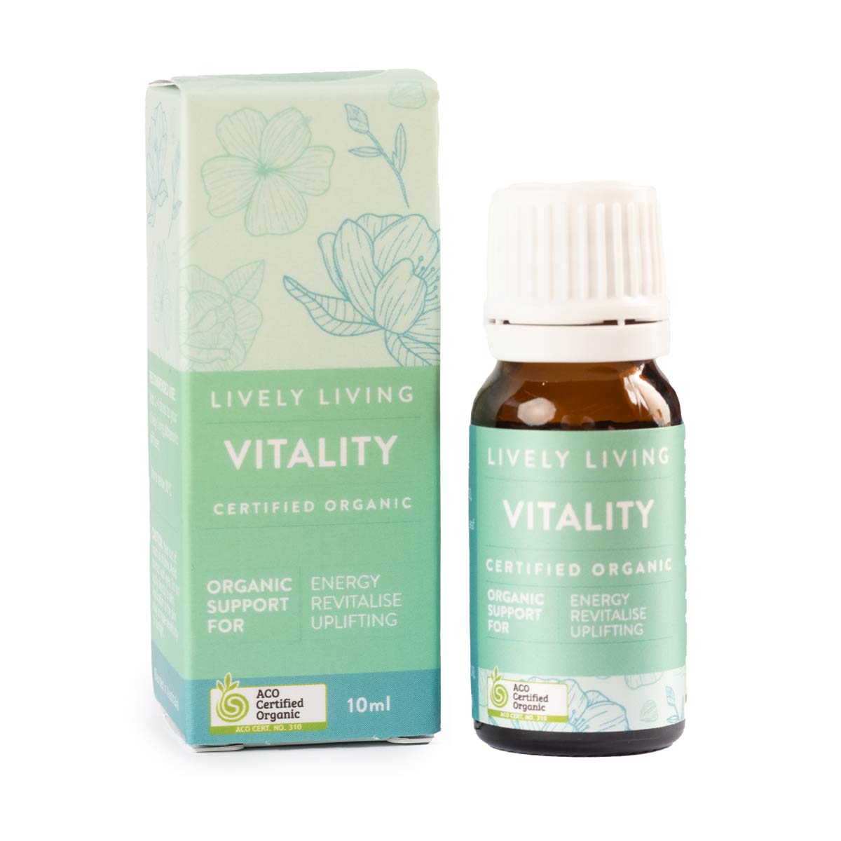 Vitality Organic Essential Oil 10ml - 100% Pure Natural Aromatherapy Oil for Diffusers, Massage & Relaxation - Perfect for Home Spa, Yoga & Stress Relief