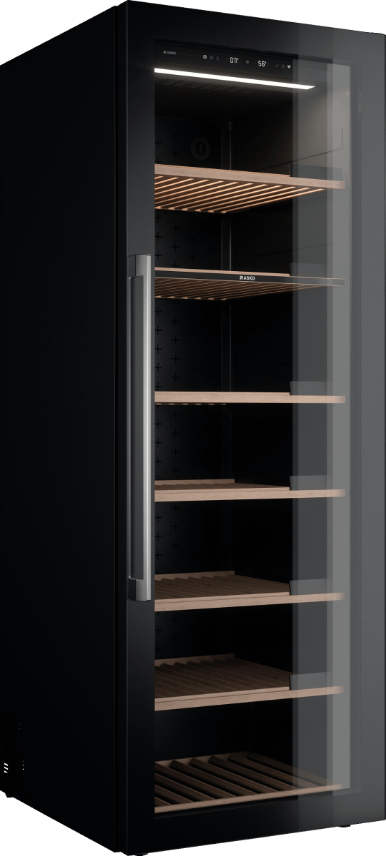 Asko WCN111942G 24-Inch Wine Climate Control Cabinet - Dual Zone Cooling for Red & White Wines - Perfect for Home Cellars & Wine Enthusiasts